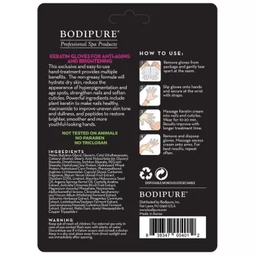 Bodipure Premium Keratin Gloves for Nail Strengthe...