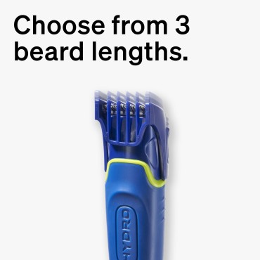 Schick Hydro 5 Beard Groomer, 4-in-1 Power Razor for Men, 1 Handle and 1 Refill
