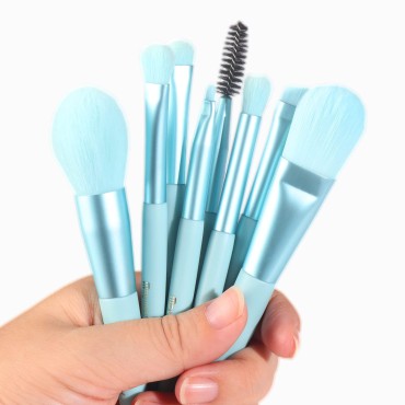 Maymerry Mini Brush kit, 8pcs Mini Makeup Brushes,...