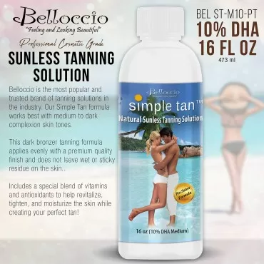 Belloccio Simple Tan Pint Bottle of Professional S...
