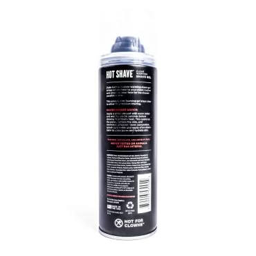 Duke Cannon Supply Co. Hot Shave Clear Warming Shave Gel, 8 oz.