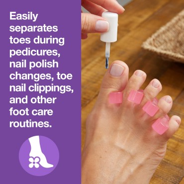 ZenToes Gel Toe Separators for Pedicure, Nail Poli...