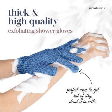 MainBasics Exfoliating Body Scrub Gloves - Exfolia...