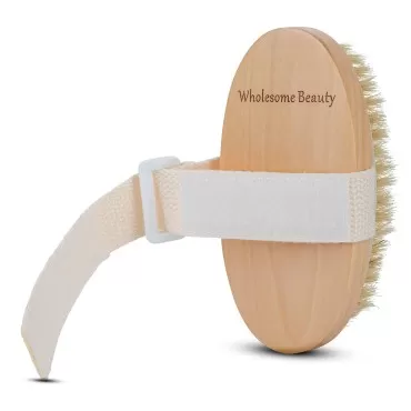 Dry Skin Body Brush - Adjustable Strap - Natural B...