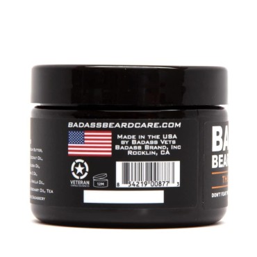 Badass Beard Care Beard Butter For Men - THE ORIGINAL, 3 oz - Made of Natural Ingrediens for Healthy, Soften and Itchness Free Beard and Mustache