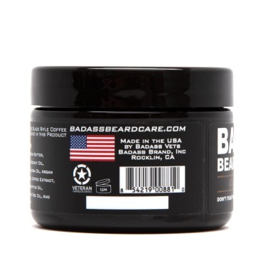 Badass Beard Care Beard Butter For Men - EL BURRISTA, 3 oz - Made of Natural Ingrediens for Healthy, Soften and Itchness Free Beard and Mustache