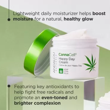 Andalou Naturals CannaCell Happy Day Cream, 1.7 Ou...