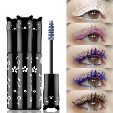 6 Colors Lashes Mascara Eyes Waterproof Fast Dry E...