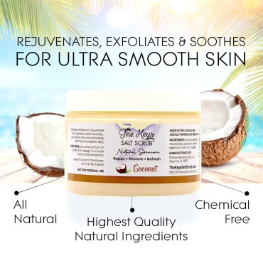 The Keys Salt Scrub Premium Exfoliating Sea Salt B...