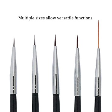 Winstonia 5 pcs Nail Art Brushes Set Liner Stripin...