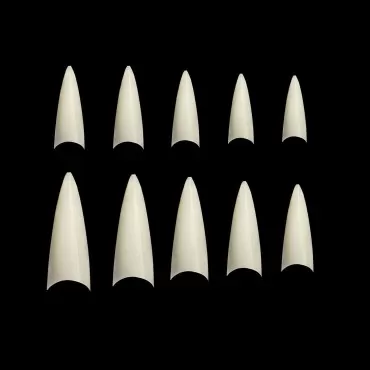 Enkarl Fake Nail Tips 1200 Pcs Coffin Nails 2 Styles 10 Sizes of Artificial False Nails for Nail Salons and Home DIY Nail Art (Natural)