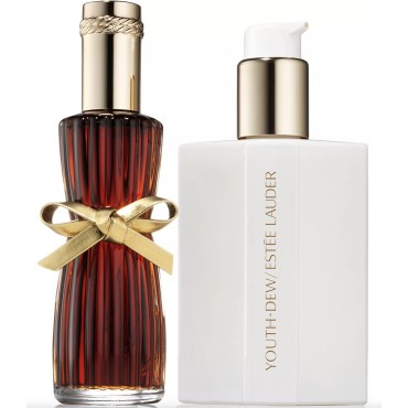ESTEE LAUDER YOUTH-DEW RICH LUXURIES 2PC SET (2.25 OZ EDP SPRAY + 3.12 OZ BODY SATINEE)