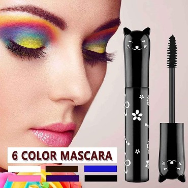 Blue Mascara For Eyelashes Waterproof Voluminous N...