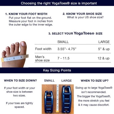 YogaToes® Men's Gel Toe Stretcher & Spreader (Larg...