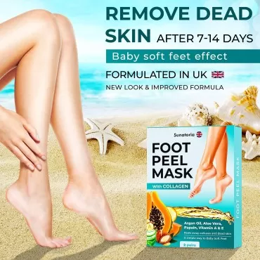 SUNATORIA Foot Peel Mask - Dermatologically Tested...