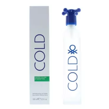 Benetton Cold for Men Eau de Toilette Spray, 3.3 O...