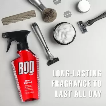 BOD man Fragrance Body Spray, Most Wanted, 8 fl oz...