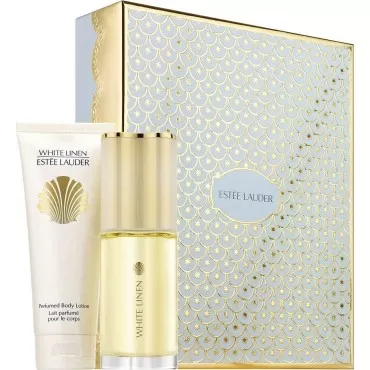 Estee Lauder White Linen Perfume Spray & Body Lotion Gift Boxed Set 1.75 oz. edp + 3.4 oz. perfumed body lotion