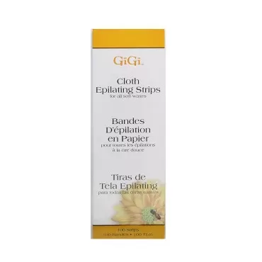 GiGi Cloth Epilating Strips 100 count, Large 3 x 9 (Pack of 2)