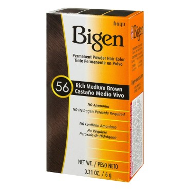 Bigen Permanent Powder Hair Color, Rich Medium Bro...