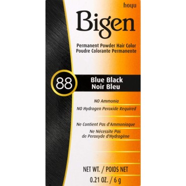 Bigen Hair Color, 88 Blue Black, 1 Count...