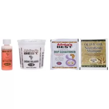 Africa's Best No-Lye Relaxer Kit, Dual conditionin...