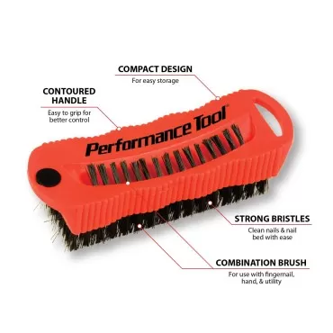 Performance Tool W9163 Utility and Fingernail Brus...
