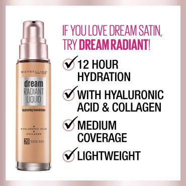 Maybelline New York Dream Satin Liquid Foundation,...