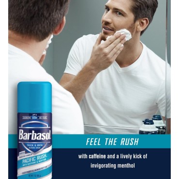 Barbasol Beard Buster Thick & Rich Shaving Cream Pacific Rush 7oz. (Pack of 12)