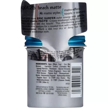 Got2b Beach Matte Surfer Look Paste, 3.5 Ounce , 6 Count (Pack of 1)