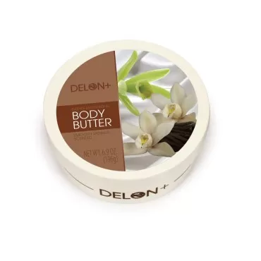 DELON Intense Moisturizing Body Butter, 6.9 Oz (Single) (Smooth Vanilla)