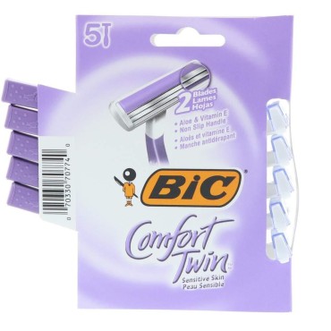 Bic Comfort Twin Shavers Sensitive Skin 5 Each