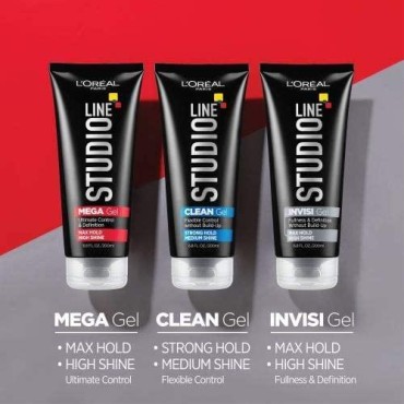 L'Oreal Paris Studio Line Mega Hair Gel, 6.8 Fluid...