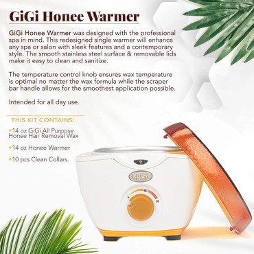GiGi Honee Hair Removal Wax Warmer for 14 oz Wax Cans