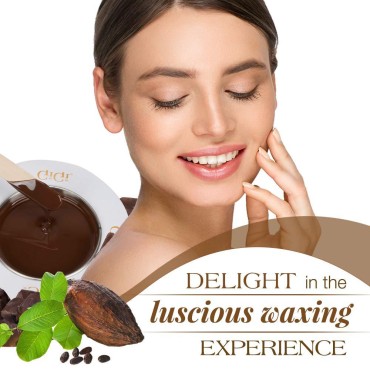 GiGi Milk Chocolate Crème Hair Removal Soft Wax with Cocoa Seed Extract for Coarse to Resistant Hair - 14 oz