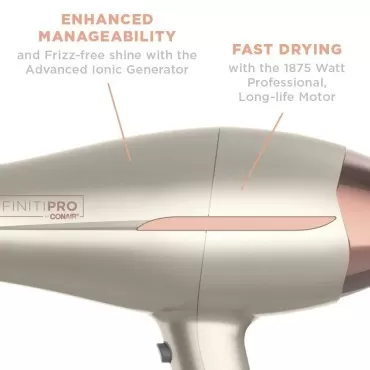 INFINITIPRO BY CONAIR Frizz Free Pro Hair Dryer ~ 2x the Shine - 3x the Frizz Control
