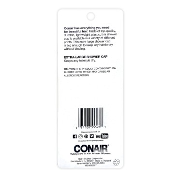 Conair Styling Essentials Bouffant Shower Cap Asso...