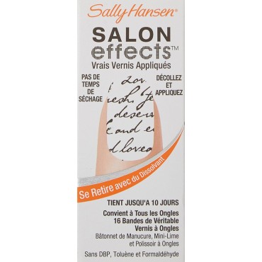 Sally Hansen Salon Effects Real Nail Polish Strips, Love Letter, 16 Count