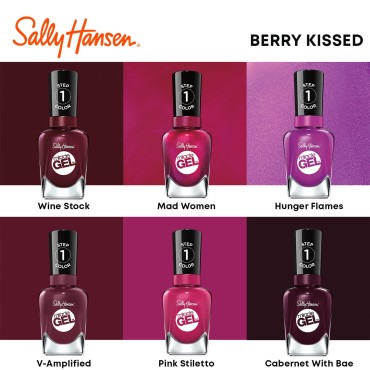 Sally Hansen Miracle Gel Nail Polish, Shade Wine Stock 479 (Packaging May Vary)