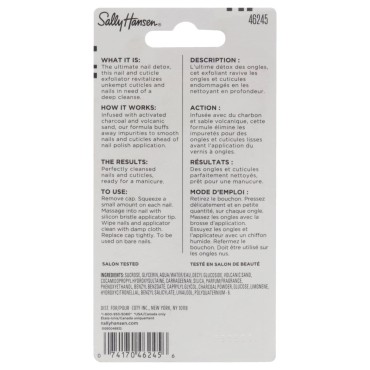 Sally Hansen Nail Rehab Charcoal Resurfacer - 46245 Exfoliator Women 0.4 oz