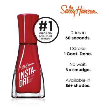 Sally Hansen Insta-Dri Nail Polish, Moonstone, 0.31 Fl Oz (Pack of 1)