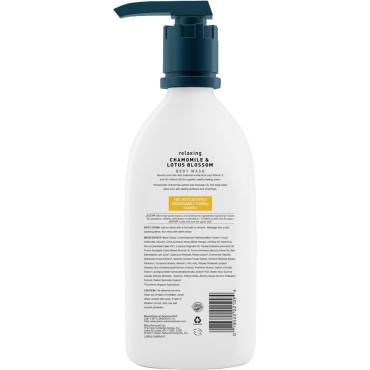 JASON Natural Body Wash & Shower Gel, Relaxing Chamomile & Lotus Blossom, 30 Oz