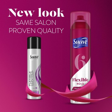Suave Professionals Hair Spray Flexible Control Finishing 9.4 oz (Packaging May Vary)