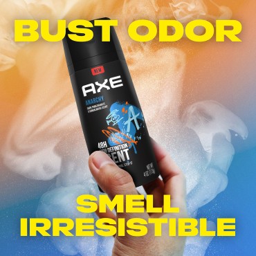 AXE Body Spray for Men Anarchy 4 oz, Pack of 6...