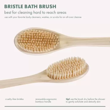 EcoTools Bristle Bath Brush, Shower Body Brush wit...