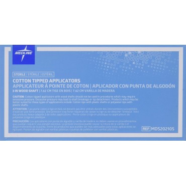 Medline Sterile Cotton-Tipped Applicators...