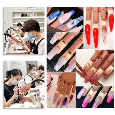 LIONVISON Practice Hand for Acrylic Nails, Flexibl...
