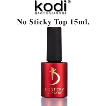 Kodi Professional SET 2in1 Rubber BASE 15ml. (0.5 Fl Oz) + NO STICKY TOP COAT 15ml. without sticky layer (0.5 Fl Oz) Gel LED/UV Nail Polish Coat Soak Off