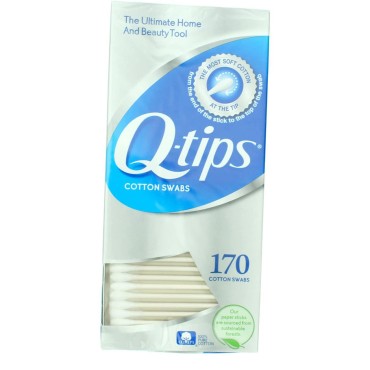 Q-tips Cotton Swabs, 170 ct...