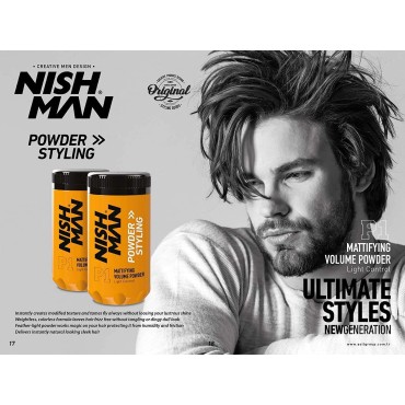 Nishman 2 Pack Mattifying Volume Wax Powder